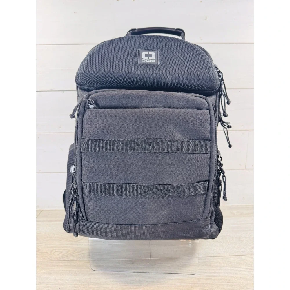 OGIO Alpha Prospect Backpack – Black On Black Laptop Travel/School Multi Pockets